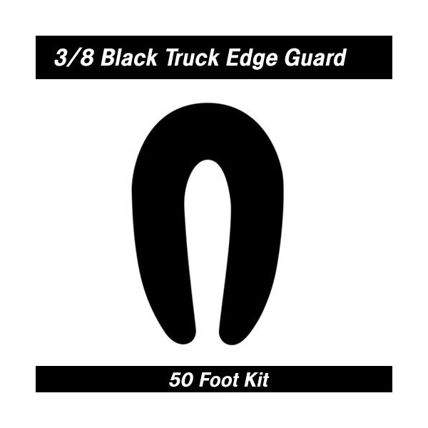 Cowles Products PROTEKTOTRIM DOOR EDGE GUARDS, TRUCK U, 50FT KIT, BLACK 39-411 - main